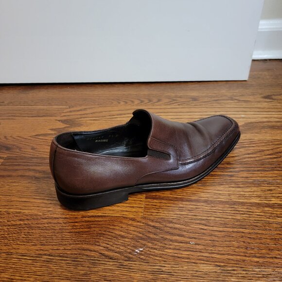 Bruno Magli Raging Slip On Loafers, Brown Leather, Made in Italy, M02049, 8.5 M - Picture 6 of 16